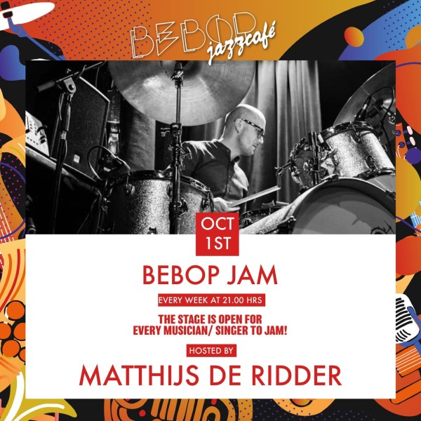 OCTOBER PROGRAM | Check out all live concerts and jam sessions in October!<br />
<br />
01/10 - jam session hosted by Matthijs de Ridder<br />
@knimesmusic<br />
<br />
02/10 The Organismics<br />
@slimfatdrummer @blomjasper @daniel.bulatkin<br />
<br />
08/10 Frank Montis (Groover Workshop)<br />
@frank_mon